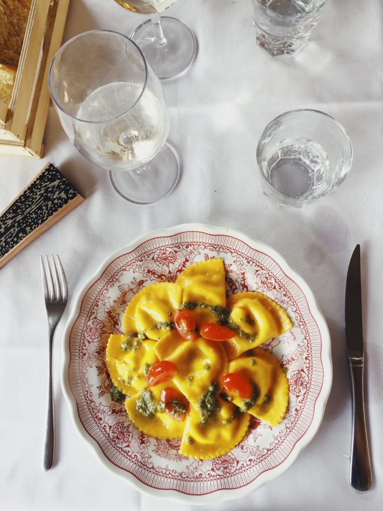 Tortelli al pesto - Ristorante Al Fondo